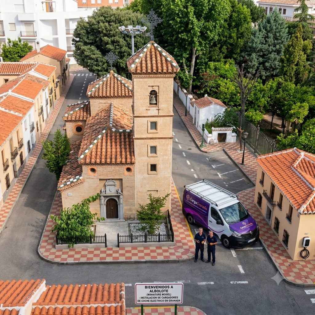 Vista de Albolote, zona de cobertura de CargaGranada